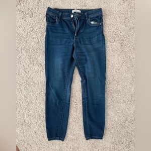 Denim&Co Blue Straight-Leg Jeans